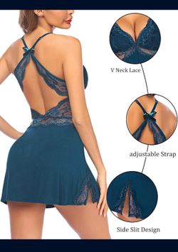 Avidlove Women Lace Chemise Sleepwear Babydoll Teddy Lingerie