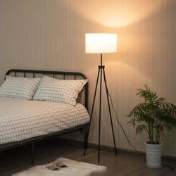Metal Tripod Floor Lamp, Set of 2