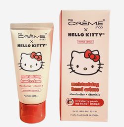 The Crème Shop x Hello Kitty Strawberry Peach Moisturizing Hand Crème - Pink/Red