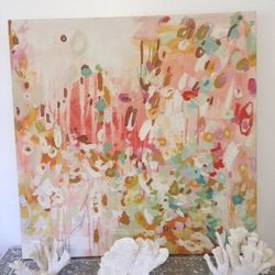 Michelle Armas “Bowtie” canvas abstract art piece