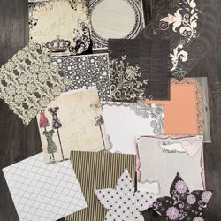 Vintage Fashion Girl Specialty Scrapbook Paper 17 Pieces  $30