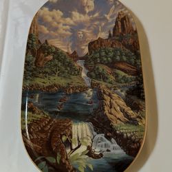 Native American Indian Collector Plate "Spirit Calling" by Jonathon Earle Bowse