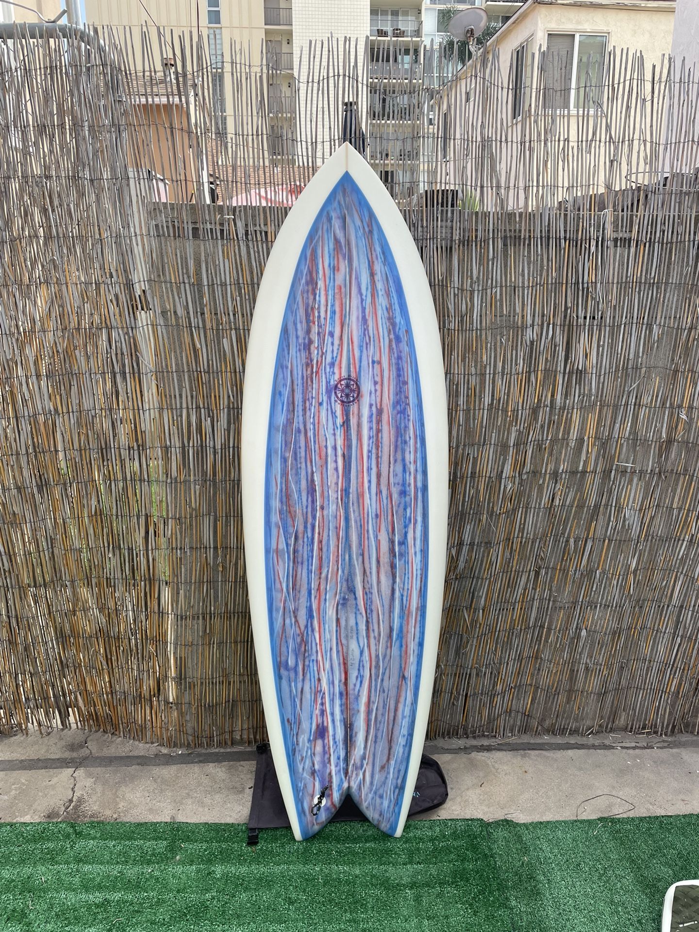 5’3 Custom Twin Fin Fish