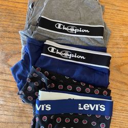 Men’s 4 Boxers Briefs Underwear Size L About 34w-36w
