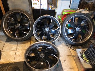 26 inch Vellano Rims 6 lug 6x5.5 6x139.7 RIMS NEED POWDER COAT