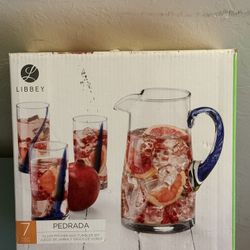 Libbey Glass Pitcher Set 7 pc
