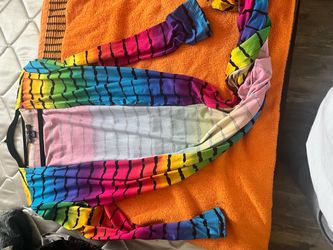 Rainbow Tie-Dye Long Sleeve Top