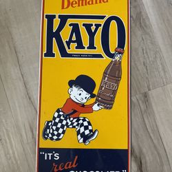 Kayo Porcelain Sign 