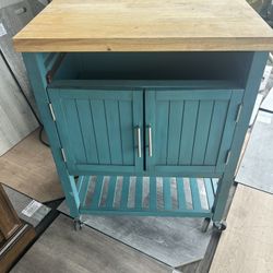 Butcher Block Cabinet Dresser Wheels ; Trades Alright ; Negotioable