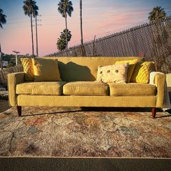 Green Mid Century Modern 80” Sofa from Better by Design