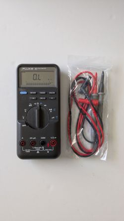 Fluke 83 Multimeter DMM Meter 87 + New Gold Plated Test Leads
