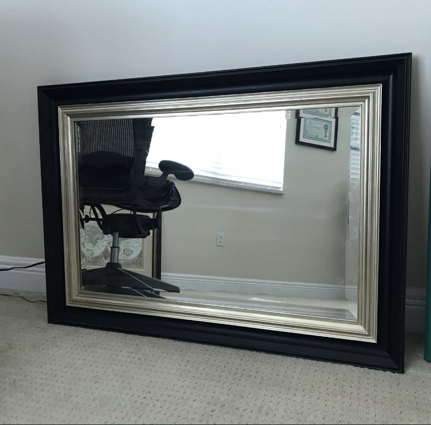 Pottery Barn Beveled Glass Mirror Designed by Riazzi