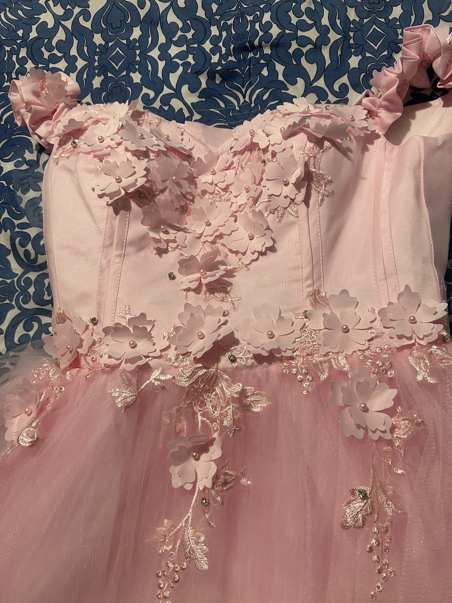sweet 16/quincenera baby pink dress