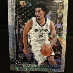 Dylan Harper Topps Chrome Silver Wave Refractor RC