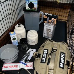 XL Dog Crate With Accessories 