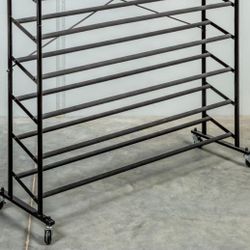 5 Tier Rubberized Steel Footwear Shoe Rack