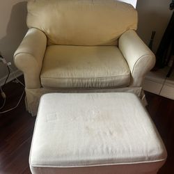 Chair And A Half And Ottoman