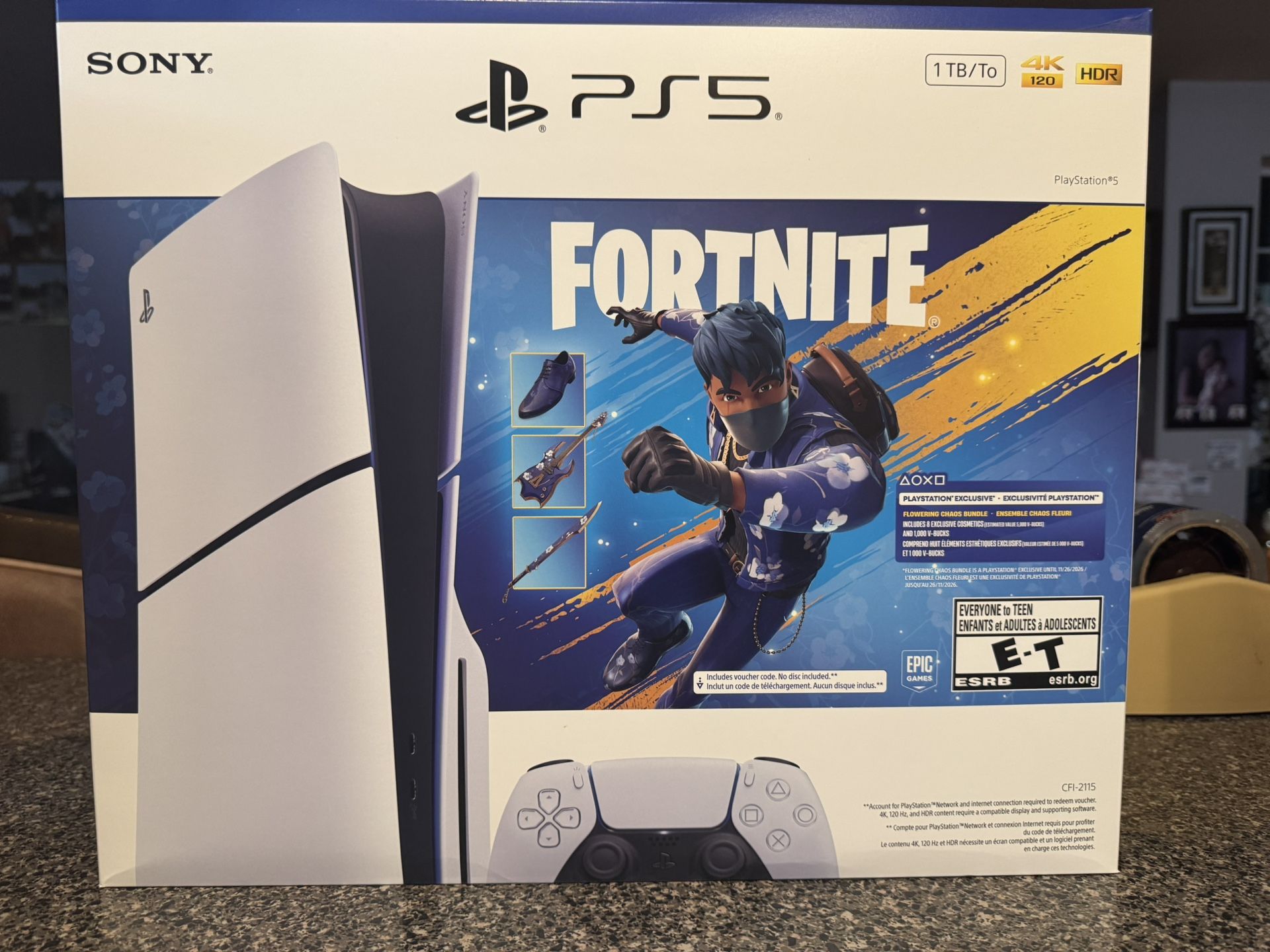PS5 Disc Console - Fortnite Flowering Chaos Bundle