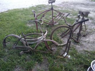 Antique bike never been clean old hurry