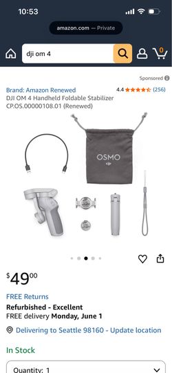 Dji OM 4 Handheld Foldable Stabilizer