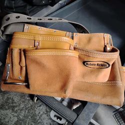McGuire-Nicholas Heavy Suede Cowhide Tool Belt Model Nail Pouch