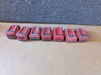 Hilti batteries used ($50 each)