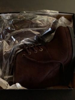 Brand New Michael Antonio Brown Wedge Booties Size 6.5