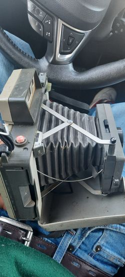 Two Vintage Old Cameras Polaroid Both Of Them