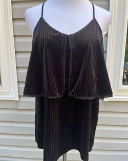 Ro & De Ribbed Velvet Layered Cami