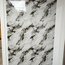 Peel And stick marble sheet roll