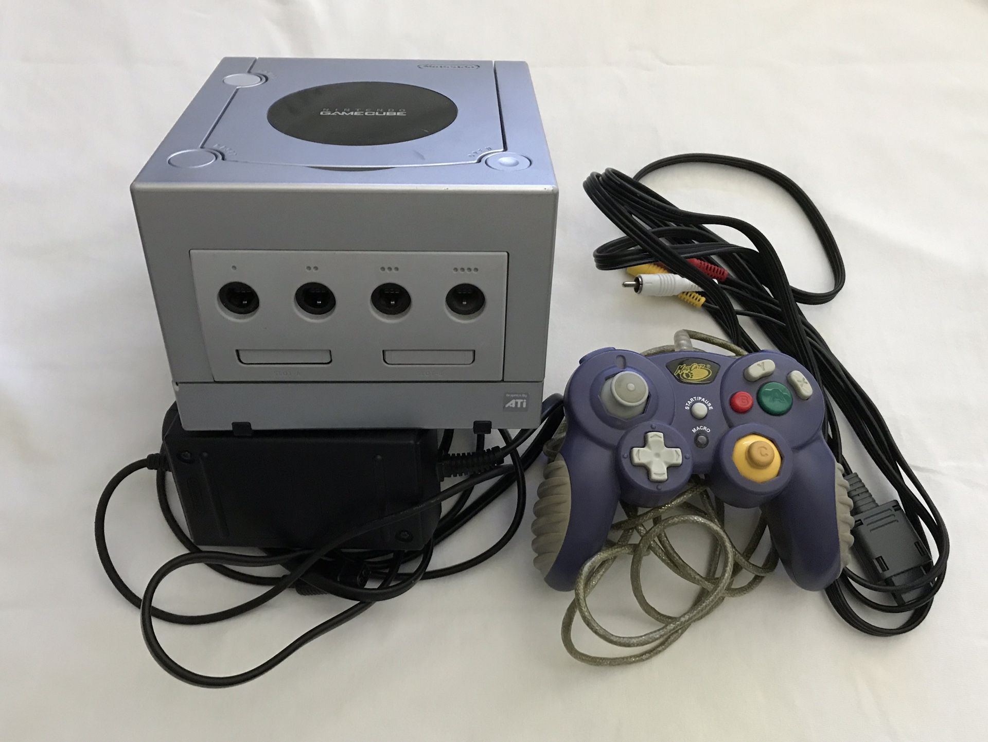 Nintendo GameCube System Complete With Cables To Play 1 Controller 1 Game Everything Works Fine