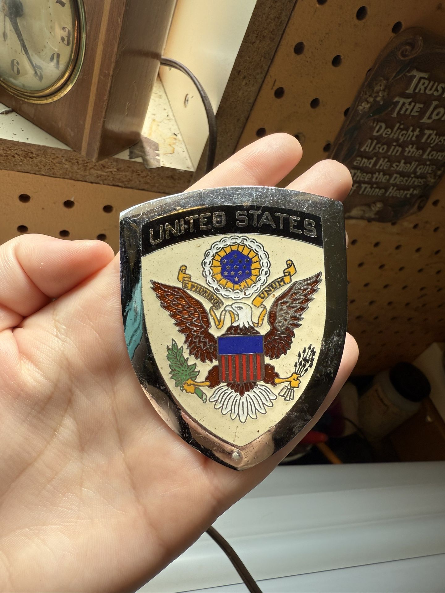 Vintage 1960 Collectible Vehicle Badge