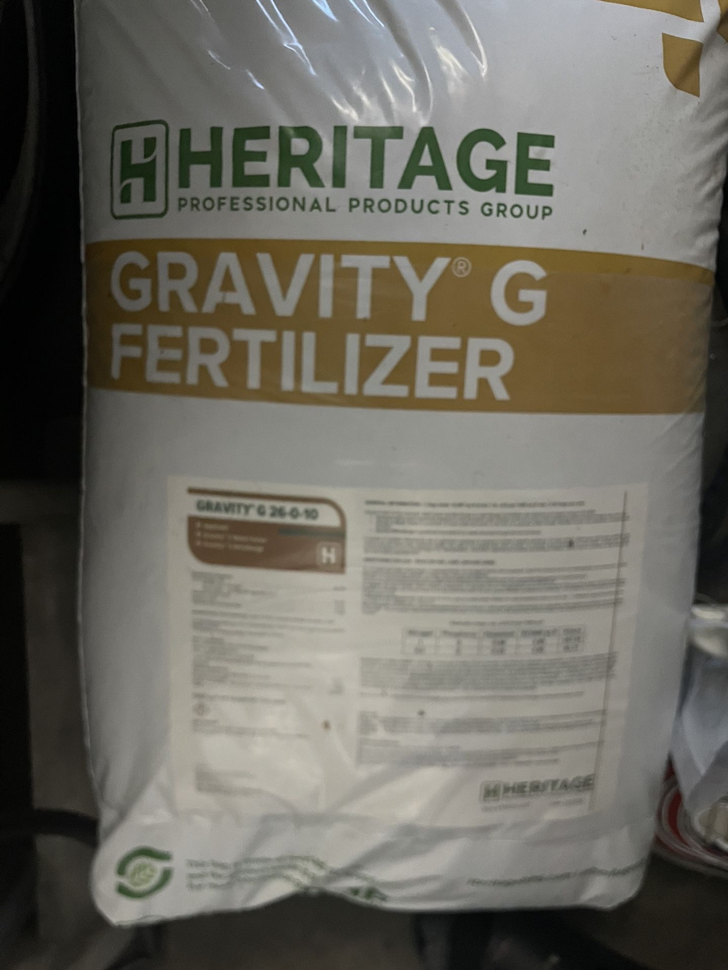 Heritage Gravity G Fertilizer 50lb Bag