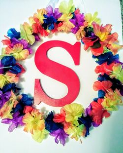 Monogram Floral Hawaiian Letter/Number Wreaths-$10