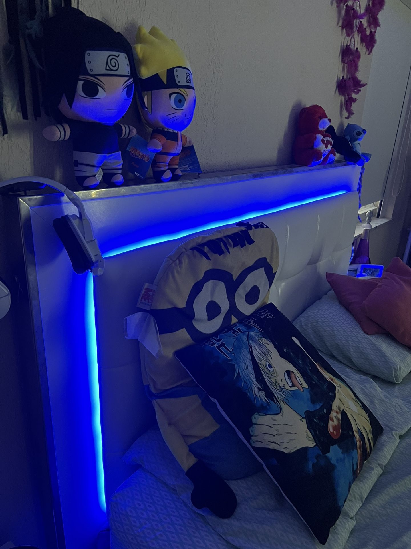 Bed Frame , 2 Night Stand Tables And Dresser Drawer