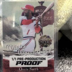 Ozzie Smith 1/1 Pre-production Proof 