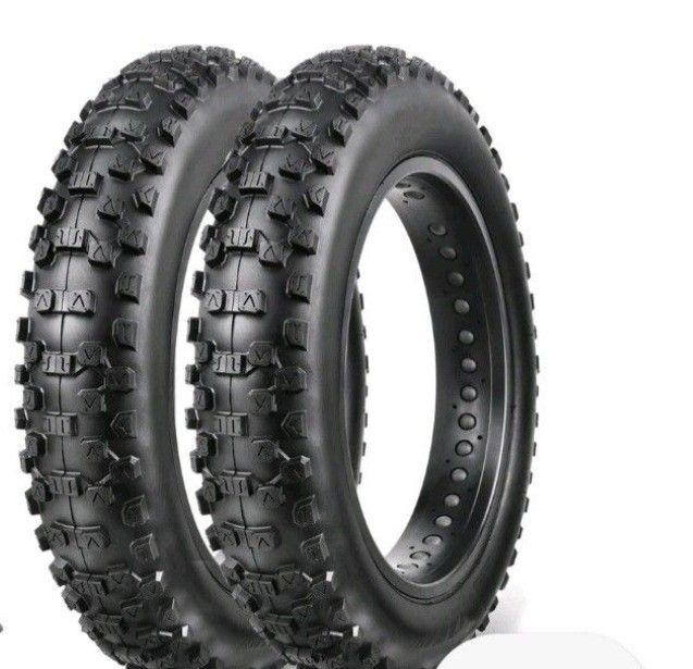 Set Of MOHEGIA Ebike Fat Tire: 20 x 4.0 Inch E-Bike Mountain Bicycle Tires Replacemen...