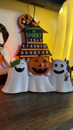 GOBLIN & GHOUL TRIO OF GHOSTS HALLOWEEN DECOR