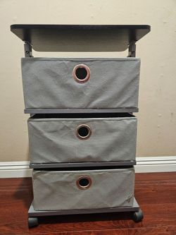 3-Drawer Rolling Storage Cart