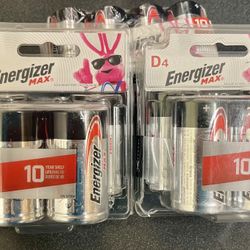 D4 Energizer Batteries 
