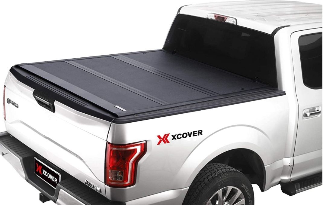 XCOVER Hard Folding Low Profile Truck Bed Tonneau Cover, Compatible With 2016-2023 Tacoma 6' Bed (72")