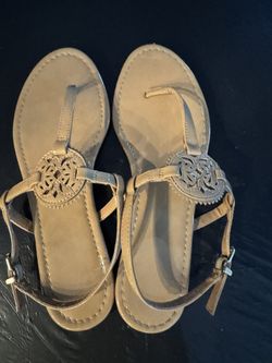 Women’s Circus Sandals By Sam Elderman , taupe color, size 8 1/2