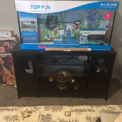 55 Gallon Brand New Fish Tank And Stand With Lights