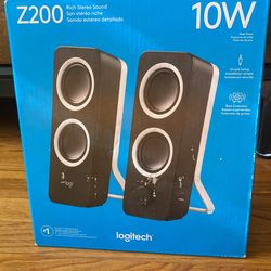 New Logitech Z200 PC Computer Speakers 