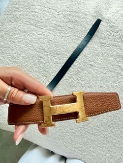 Hermès H Buckle Leather Belt