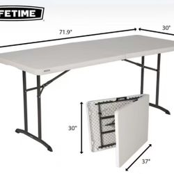 Lifetime 6ft folding table in Irvine 