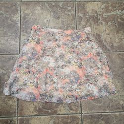 Floral Mini Skirt Size Medium
