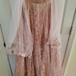 Special Price Party Dress Rose Gold Size Small Size 4 