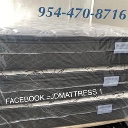 Super Comfy Pillow Top Mattress & Box Spring Set  