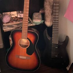 (basically New) Jackson 7 String & Fender Acoustic 